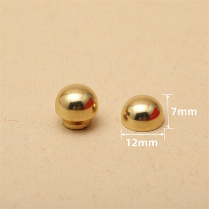 20 x Leather Craft Solid Brass Screw Luggage Punk Nail Stud Rivets Accessories