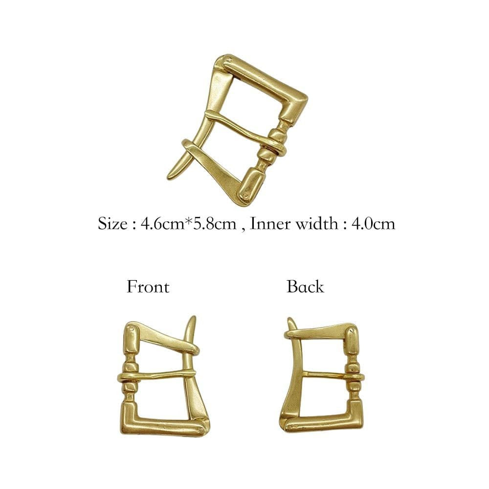 Solid Brass High End Casual Belt Buckle 40mm Pin Buckle Quick Release Accessory