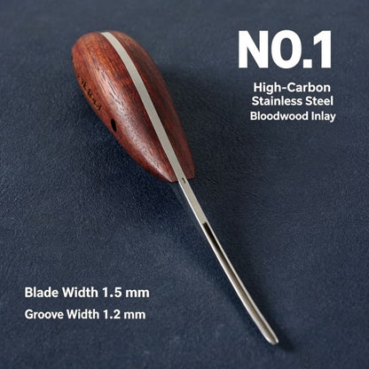 Leather Craft Adjustable Groover Creaser Edge Groove Cutter Stitching Hand Tool