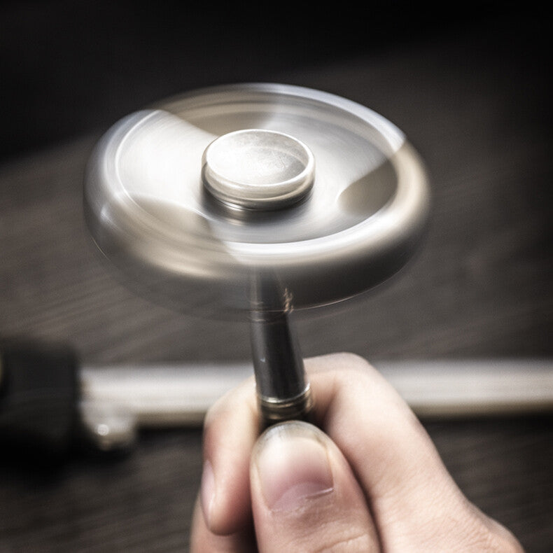 FEGVE Fidget Hand Spinner Titanium/Brass Alloy Finger focus Toy EDC Gift