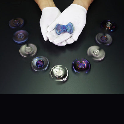 FEGVE Fidget Hand Spinner Titanium/Brass Alloy Finger focus Toy EDC Gift