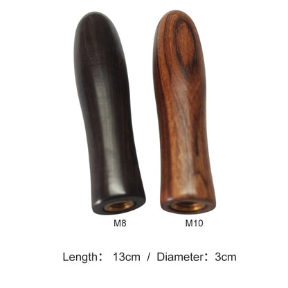 Wooden Portafilter Handle Replacement With Threaded, Bottomless or With Spout