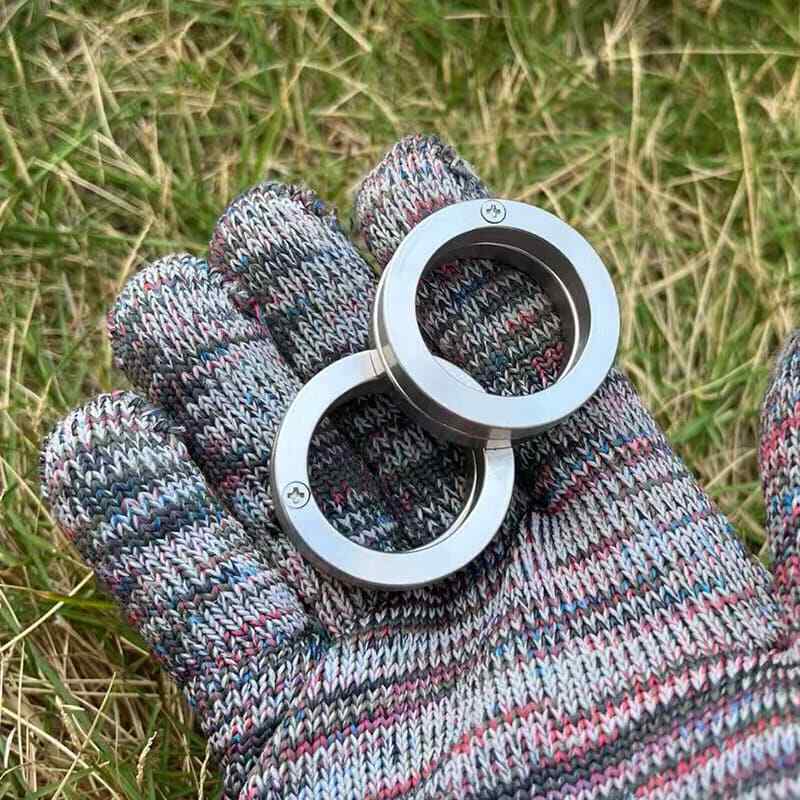 New Edition 201 Stainless Steel Mini Collector Ring EDC Decompression Toy