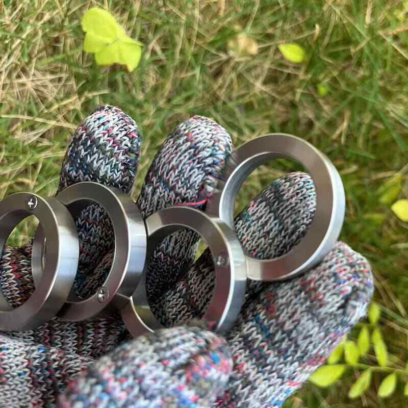 New Edition 201 Stainless Steel Mini Collector Ring EDC Decompression Toy