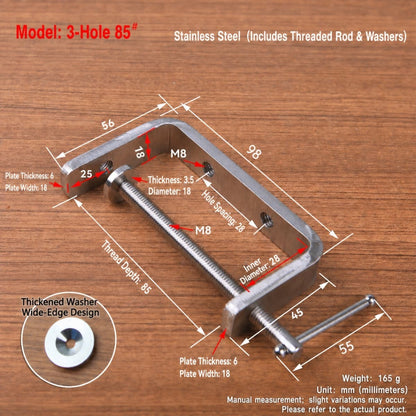 High Quality Stainless Steel G Clamp Leather Craft Woodwork C Joiner DIY Tools
