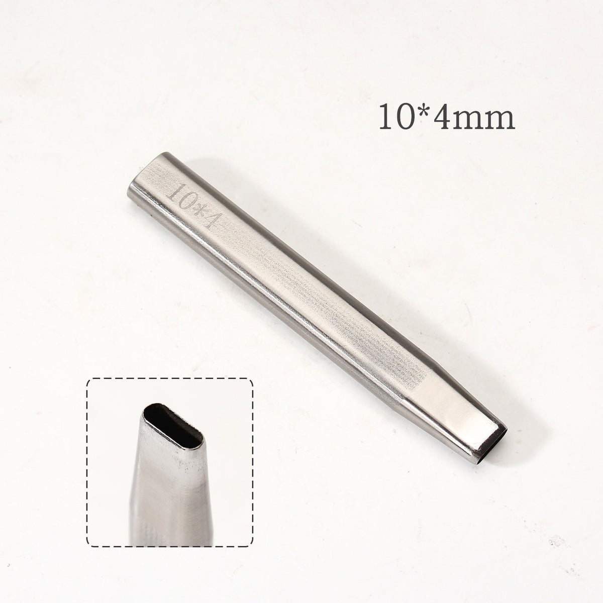 Leather Craft Belt Hole Punch Oval Flat Straight Teardrop Single DIY 440C Tool