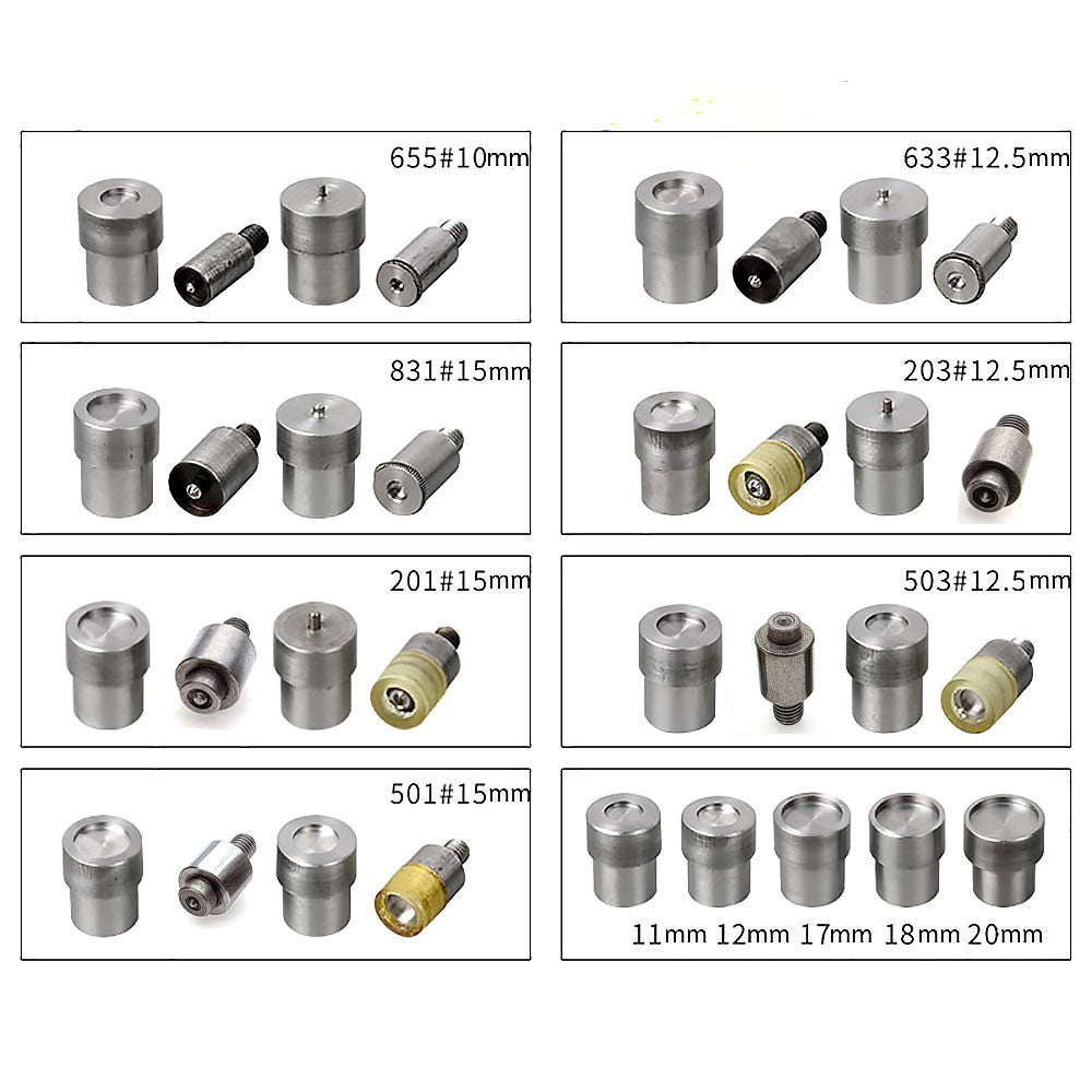Manual Button Installation Machine Mute Stamping Snap Rivets Eyelet Mold Tools