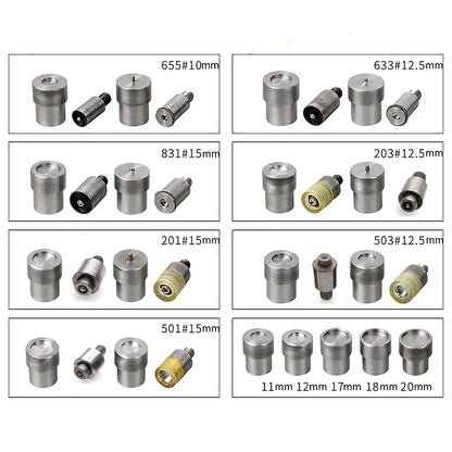 Manual Button Installation Machine Mute Stamping Snap Rivets Eyelet Mold Tools