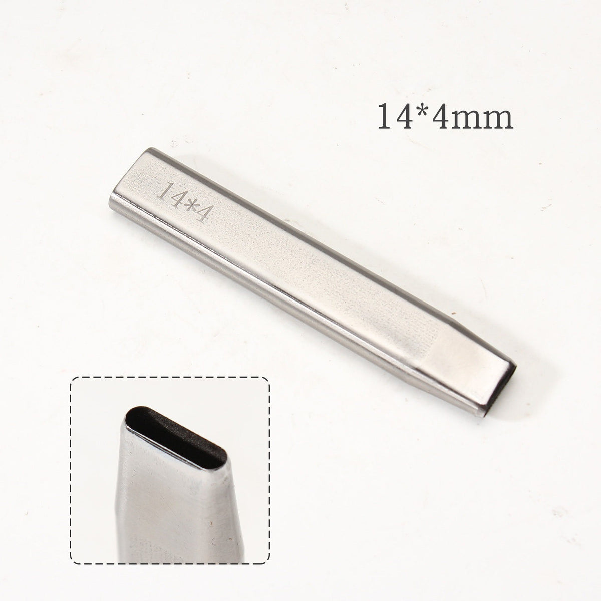 Leather Craft Belt Hole Punch Oval Flat Straight Teardrop Single DIY 440C Tool