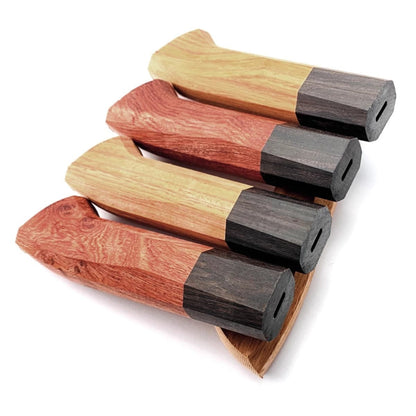 Japanese Knife Handle Solid Wood for Chef Santoku Yanagiba Deba Knives DIY