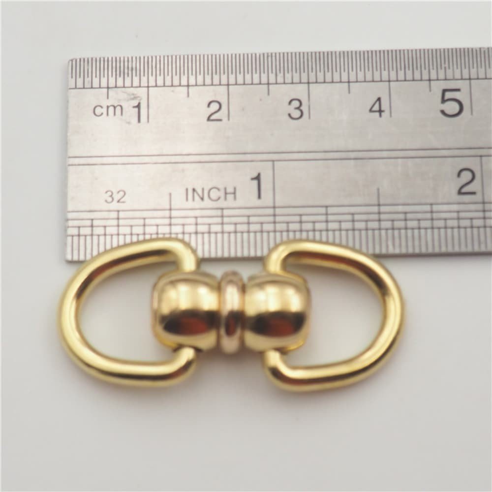 Solid Brass Swivel Figure 8 Ring Pet Leash Connector Bag Strap Hardware Link DIY