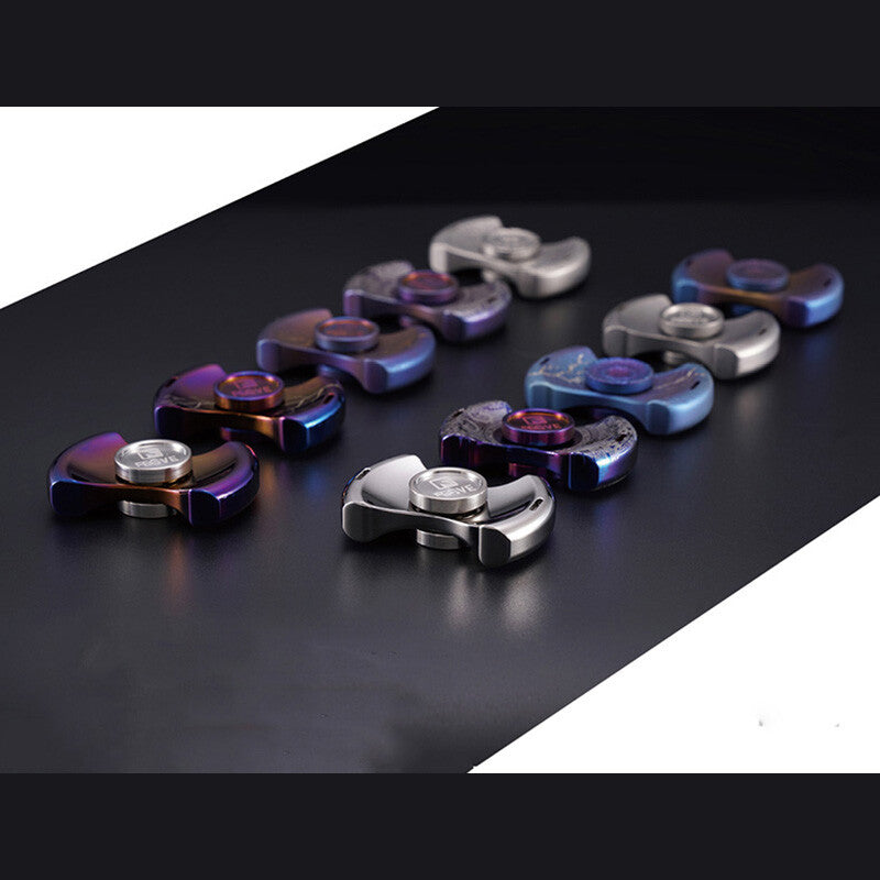 FEGVE Fidget Hand Spinner Titanium/Brass Alloy Finger focus Toy EDC Gift