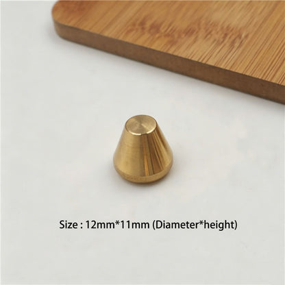 20pcs Solid Brass Pyramid Spikes Punk Rivets Studs Dog Collar Leather Craft DIY