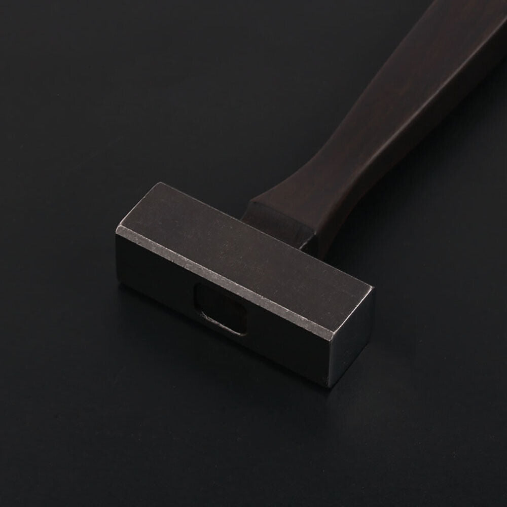 440C Steel Metalworking Classic Square Hammer Ebony Wooden Handle EDC Diy Tool