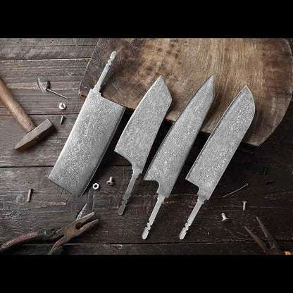 VG10 Damascus Steel Chef Knife Blank Blade DIY Home Hobby Kitchen Knife Material