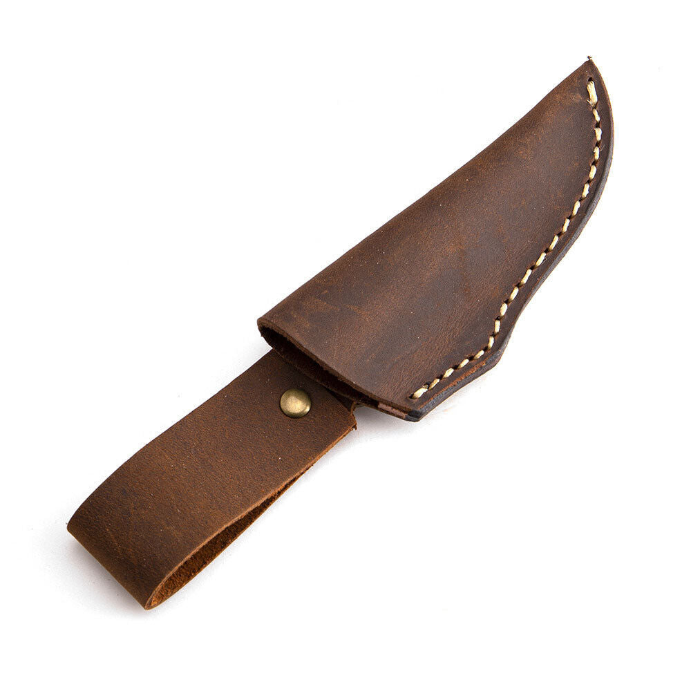 Cowhide Crazy Horse Leather Retro Sheath For Knife Scabbard Cover Belt Clip