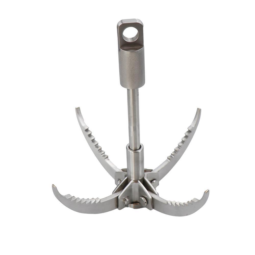 New Style Outdoor Climbing Folding Carabiner Steel Grappling Hook Survival Toos