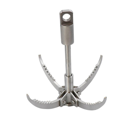 New Style Outdoor Climbing Folding Carabiner Steel Grappling Hook Survival Toos