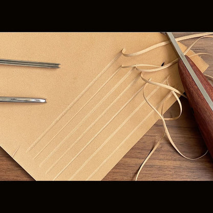 Leather Craft Adjustable Groover Creaser Edge Groove Cutter Stitching Hand Tool