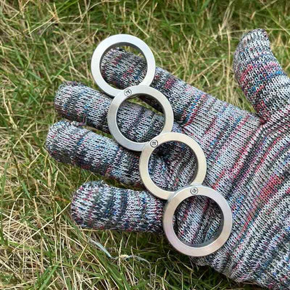 New Edition 201 Stainless Steel Mini Collector Ring EDC Decompression Toy