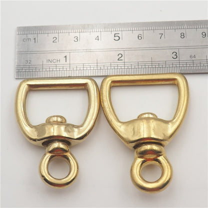 Solid Brass Swivel Figure 8 Ring Pet Leash Connector Bag Strap Hardware Link DIY