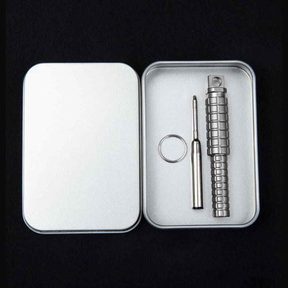 Mini Titanium Alloy Ball Point Pen Art Craft Pocket Keychain Carry EDC Gift