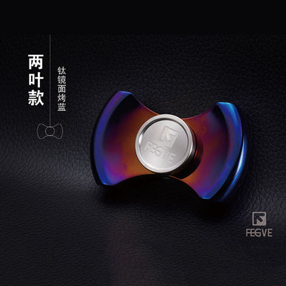 FEGVE Fidget Hand Spinner Titanium/Brass Alloy Finger focus Toy EDC Gift