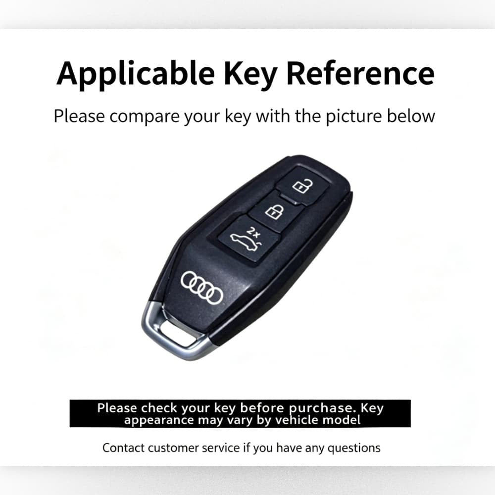 Handmade Genuine Leather Car Key Case for 2025 Audi A5L Q5L