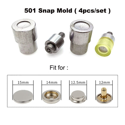 Manual Button Installation Machine Mute Stamping Snap Rivets Eyelet Mold Tools