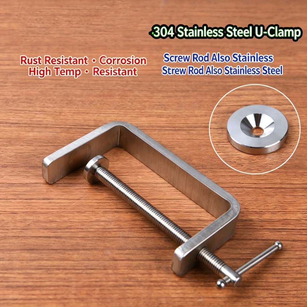 High Quality Stainless Steel G Clamp Leather Craft Woodwork C Joiner DIY Tools