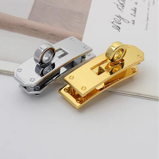Metal Clasp Lock Suitcase Kelly Bag DIY Hasp Buckle Leather Craft Accessories