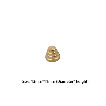 20pcs Solid Brass Pyramid Spikes Punk Rivets Studs Dog Collar Leather Craft DIY