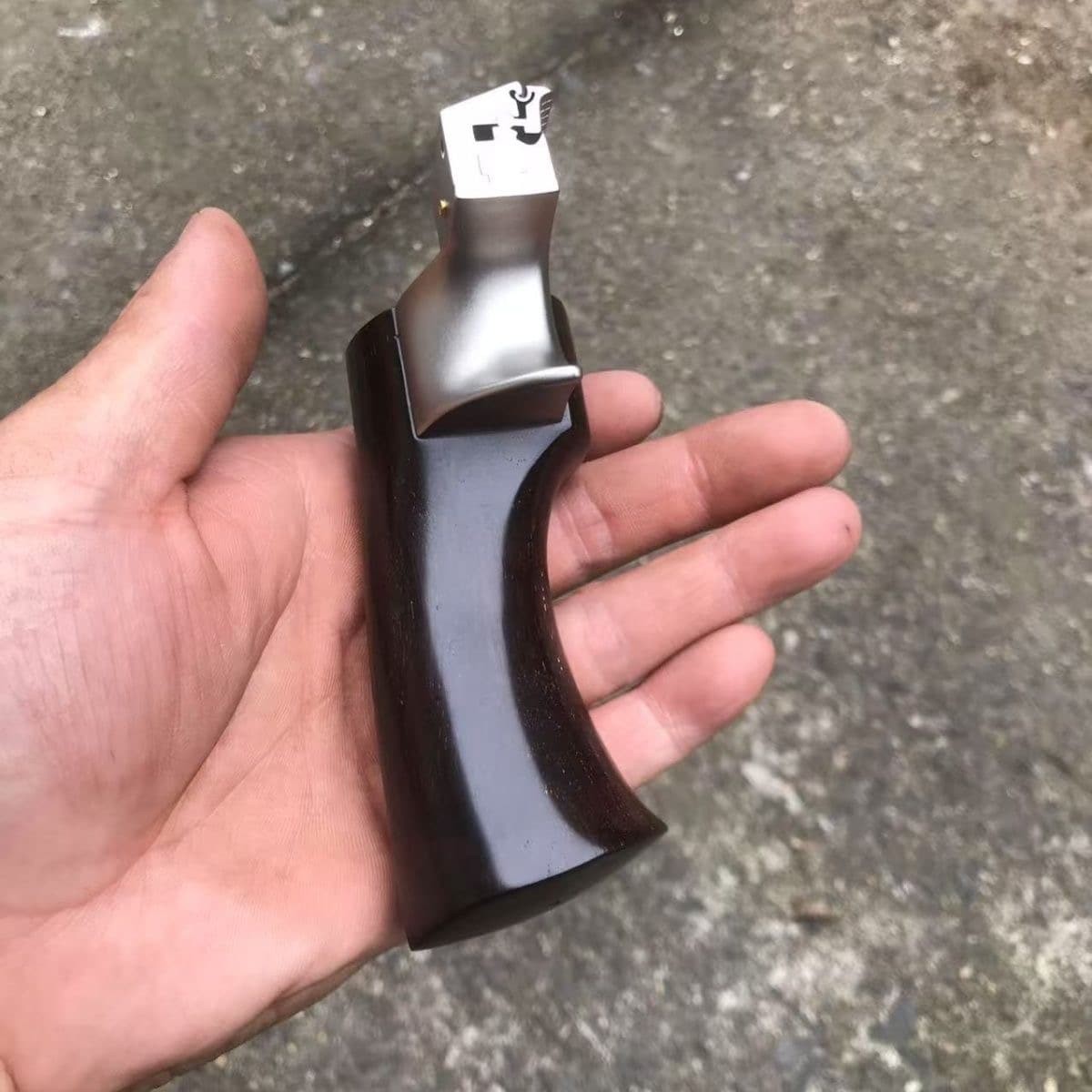Flat Band Titanium Alloy Slingshot Quick Release Ebony Handle Outdoor Hunting