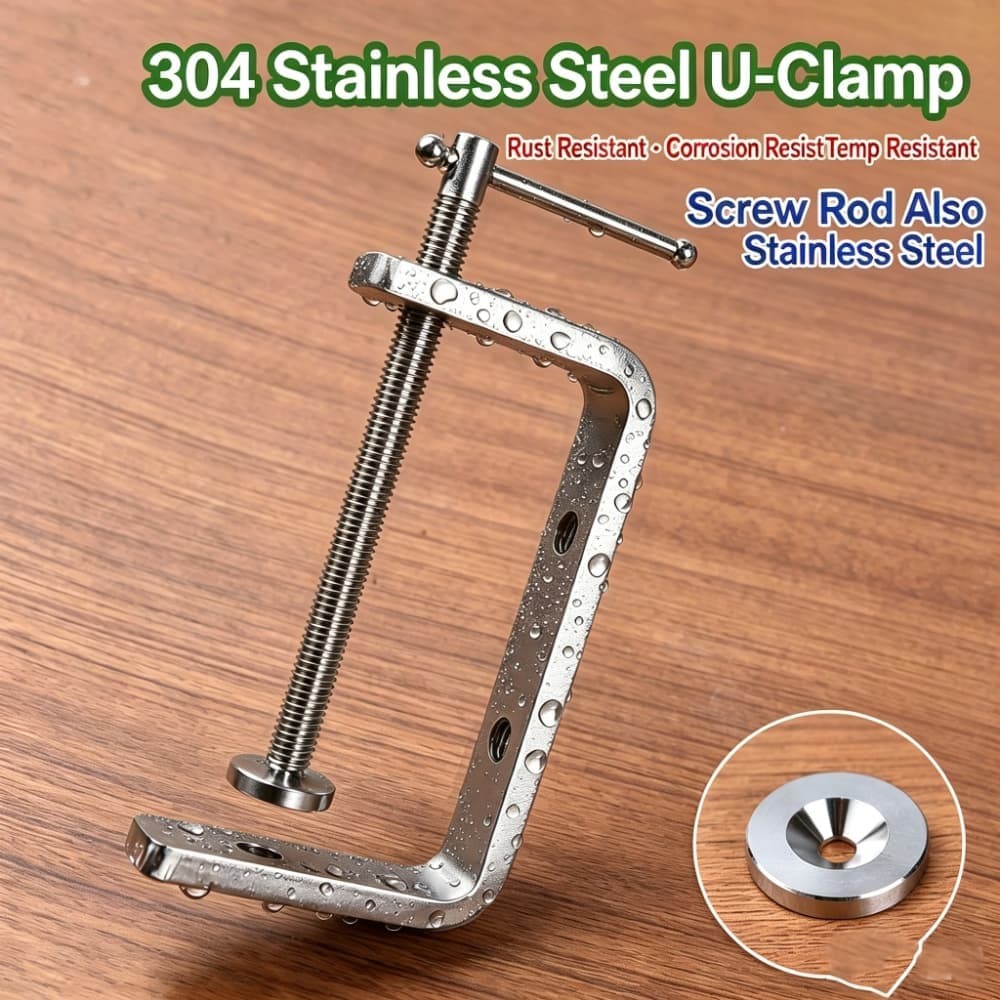 High Quality Stainless Steel G Clamp Leather Craft Woodwork C Joiner DIY Tools