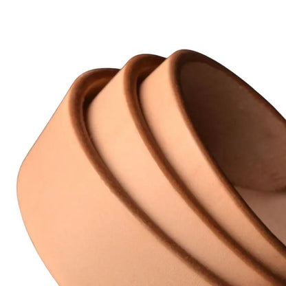 5.5mm Thick Vegetable Tanned Leather Belt Men Pin Buckle Italian Natural Cowhide