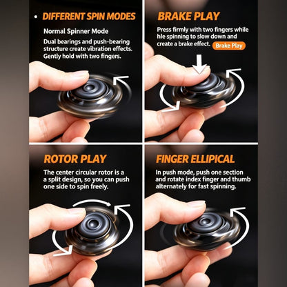 EDC Fidget Slider Card Finger Spinner Silent Desk Toy Pocket Stress Relief