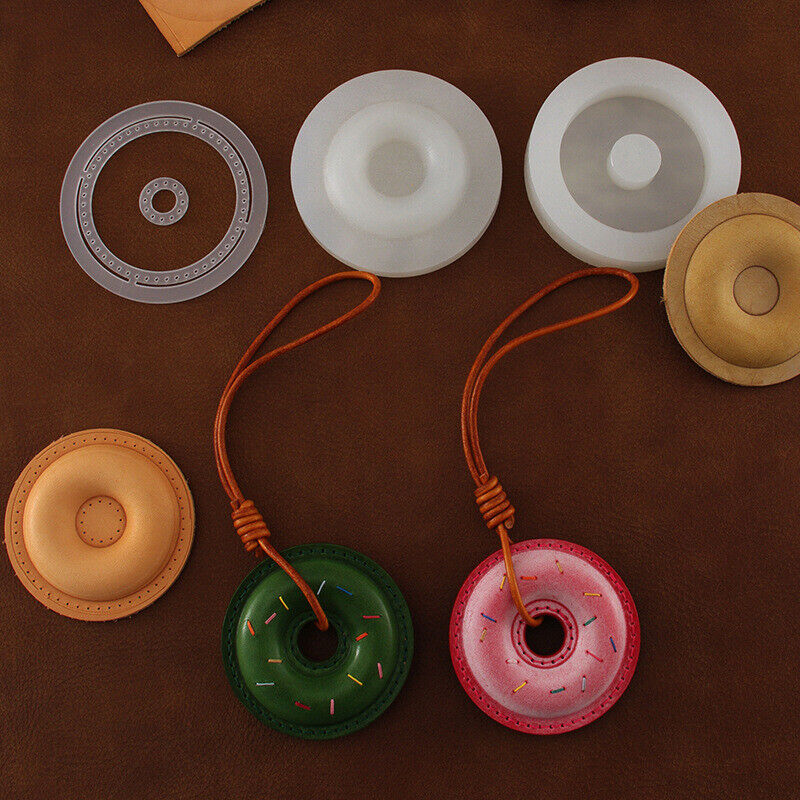 Donut Molding Mold Set For Leather Craft Diy Hand Making Pendant Tools