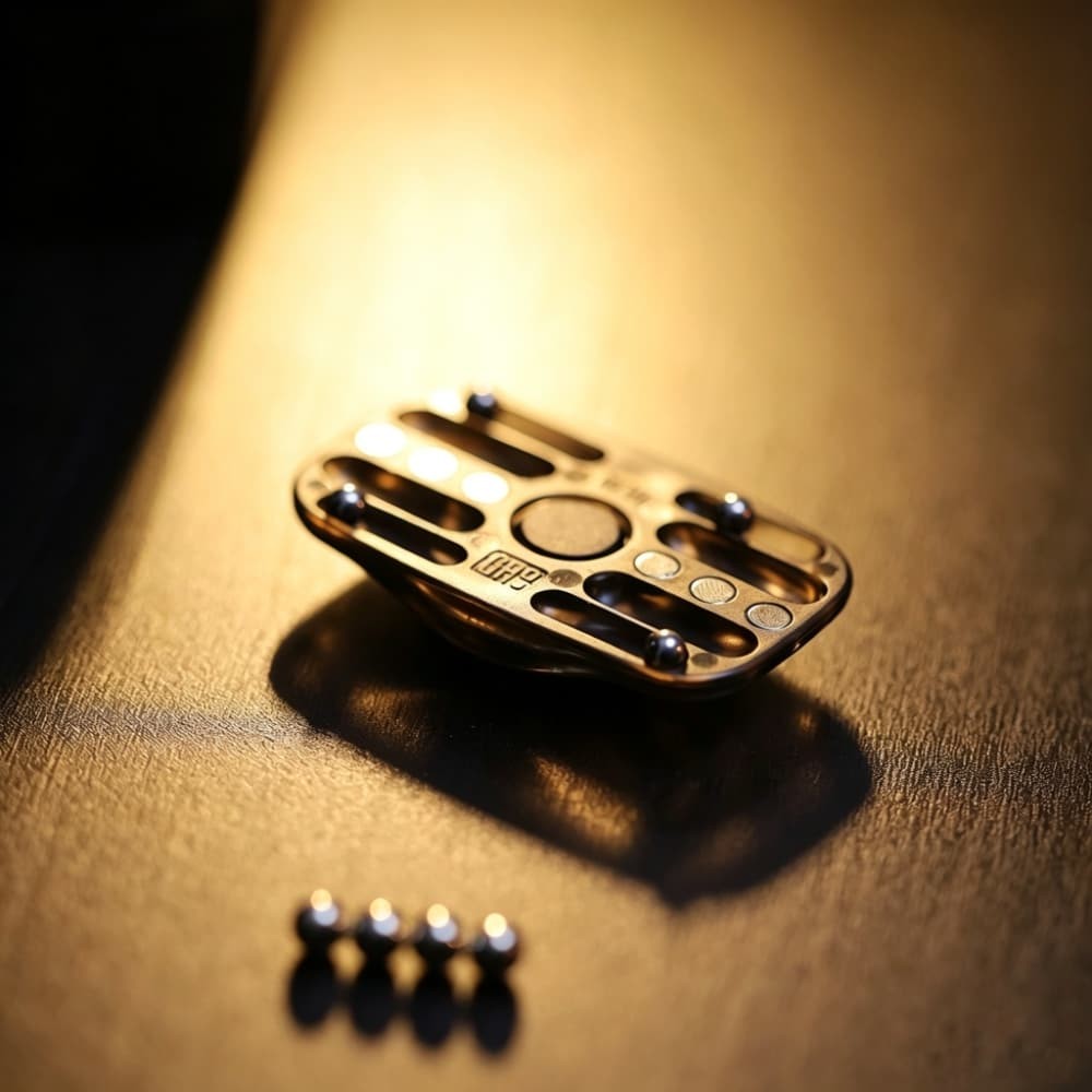 EDC Fidget Slider Card Finger Spinner Silent Desk Toy Pocket Stress Relief