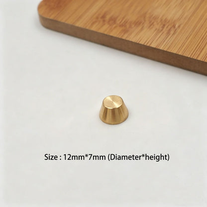 20pcs Solid Brass Pyramid Spikes Punk Rivets Studs Dog Collar Leather Craft DIY