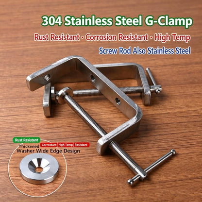 High Quality Stainless Steel G Clamp Leather Craft Woodwork C Joiner DIY Tools