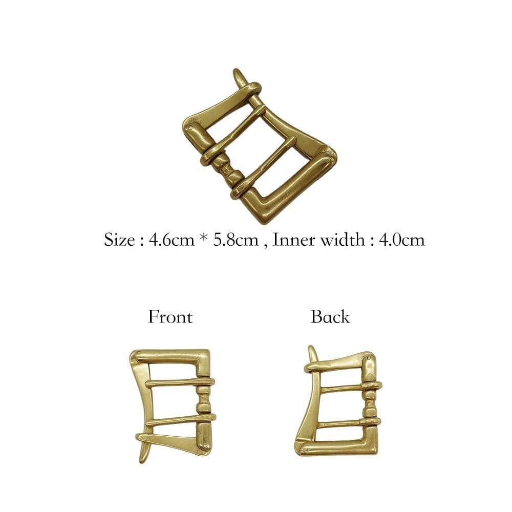Solid Brass High End Casual Belt Buckle 40mm Pin Buckle Quick Release Accessory
