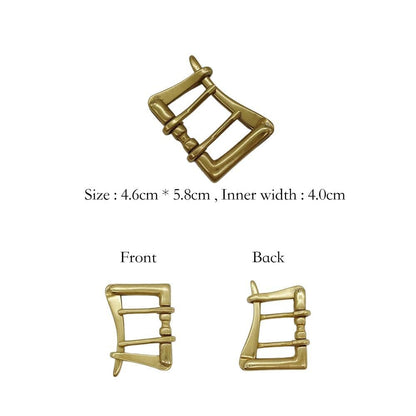 Solid Brass High End Casual Belt Buckle 40mm Pin Buckle Quick Release Accessory