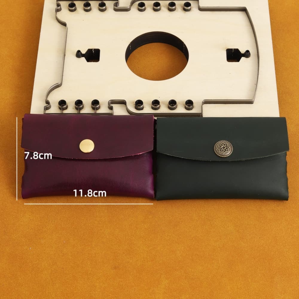 Japanese Steel No Sew Cutting Die Template for Leather Card Case Coin Purse DIY