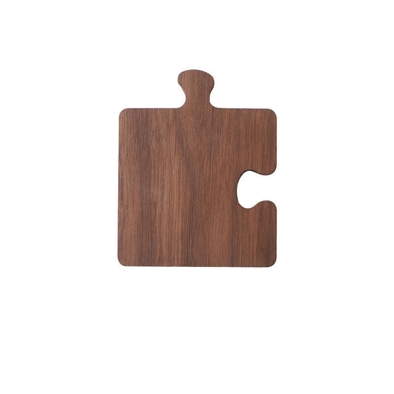 Natural Wooden Tea Coasters Heat Resistant Eco Friendly Handmade Puzzle Design