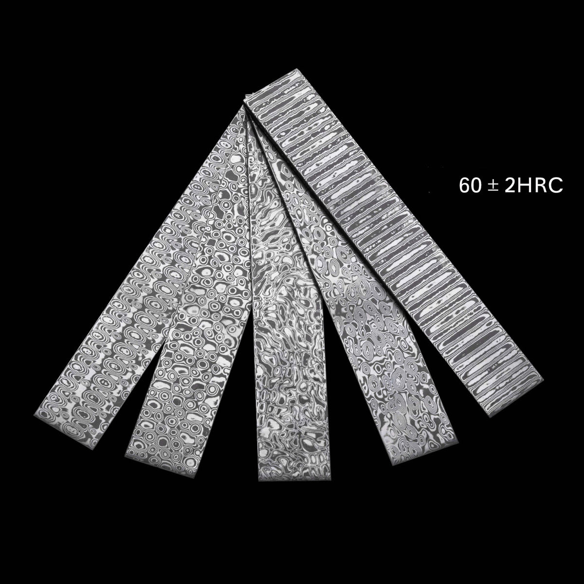 Handmade Damascus Steel Billet 500x50x5mm Pattern-Welded Knife Blade Blank DIY
