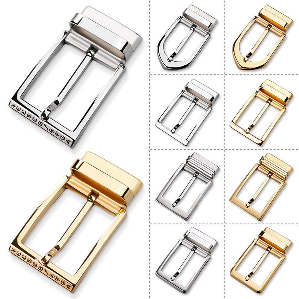 Solid 304 Stainless Steel Belt Buckle for Men Dress Belt DIY Leather Work Craft