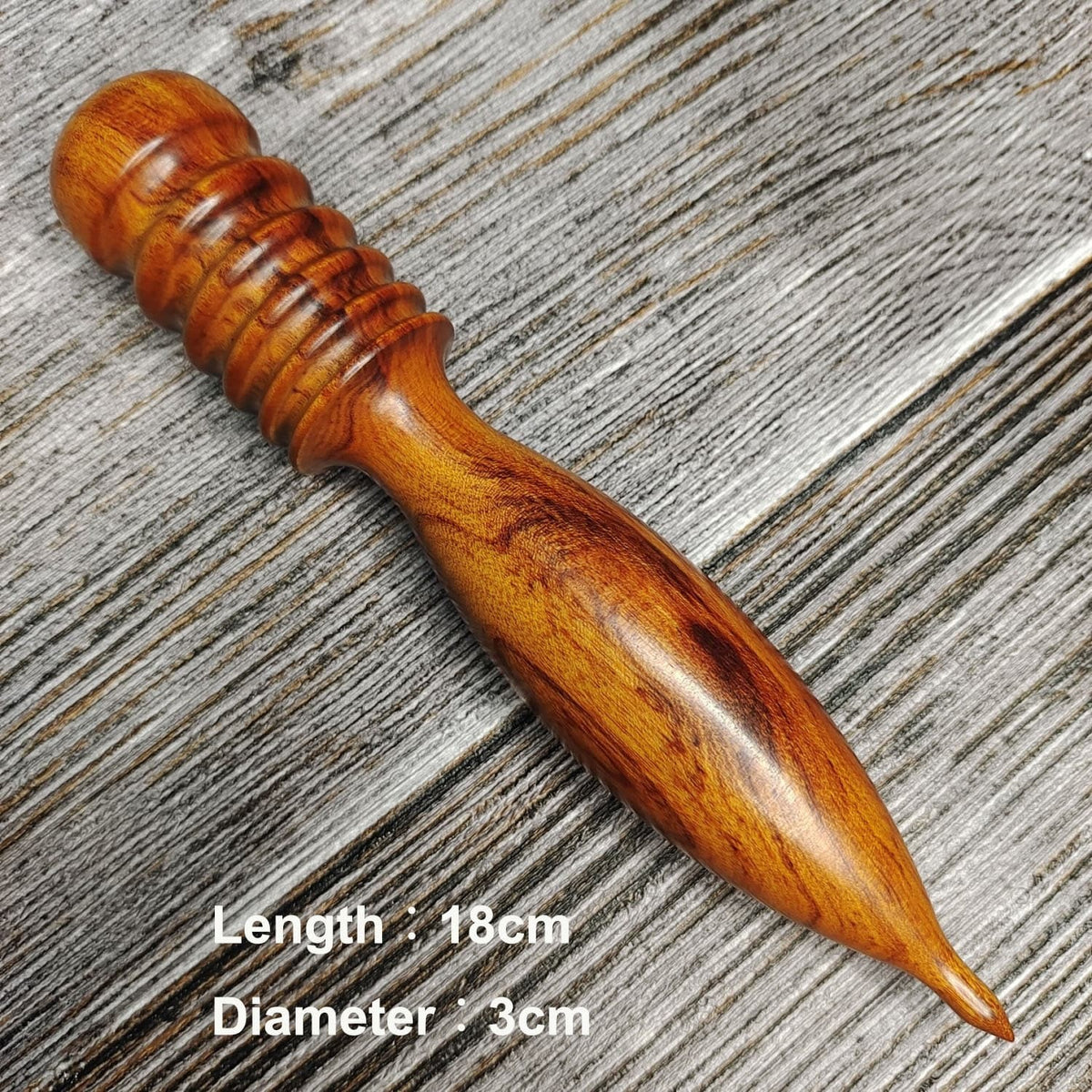 Blackwood Rosewood Edge Burnisher Multi-Size Grooves for Leathercraft Finishing