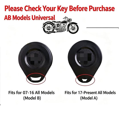 Vintage Leather Smart Key Case for Harley X48 883 Fat Boy Road Glide Motorcycle