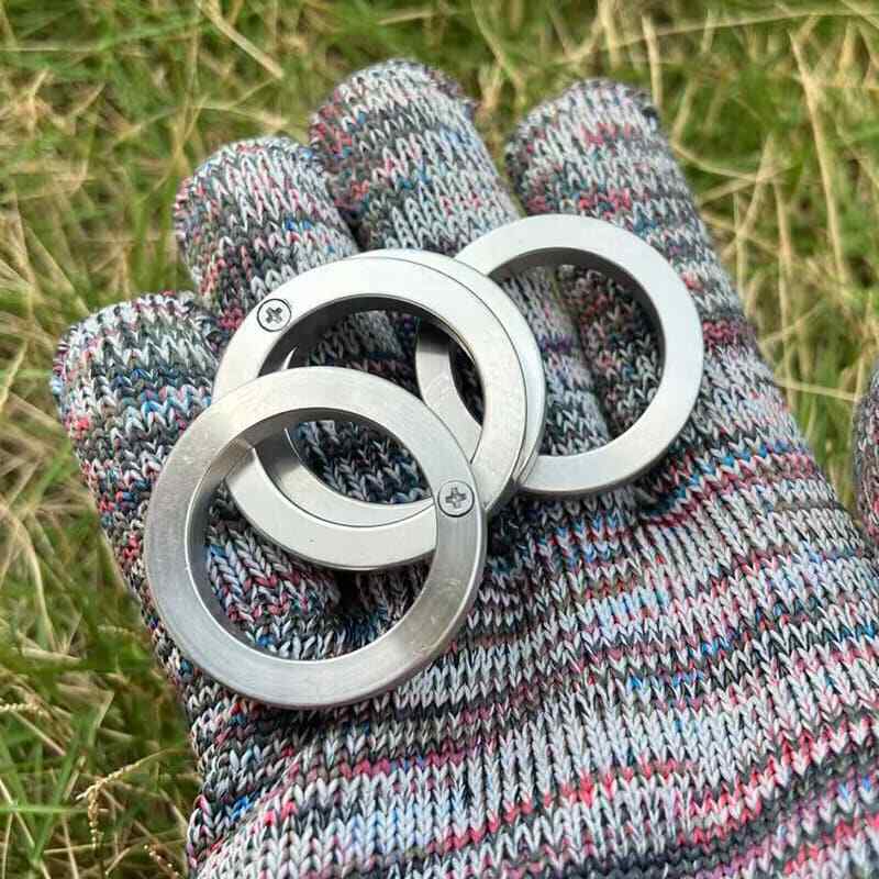 New Edition 201 Stainless Steel Mini Collector Ring EDC Decompression Toy