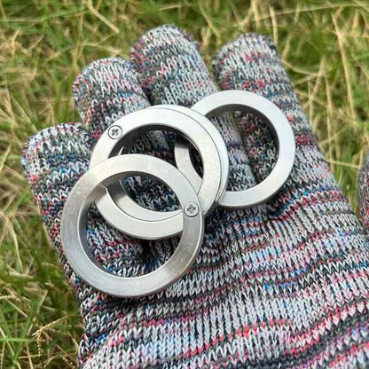 New Edition 201 Stainless Steel Mini Collector Ring EDC Decompression Toy
